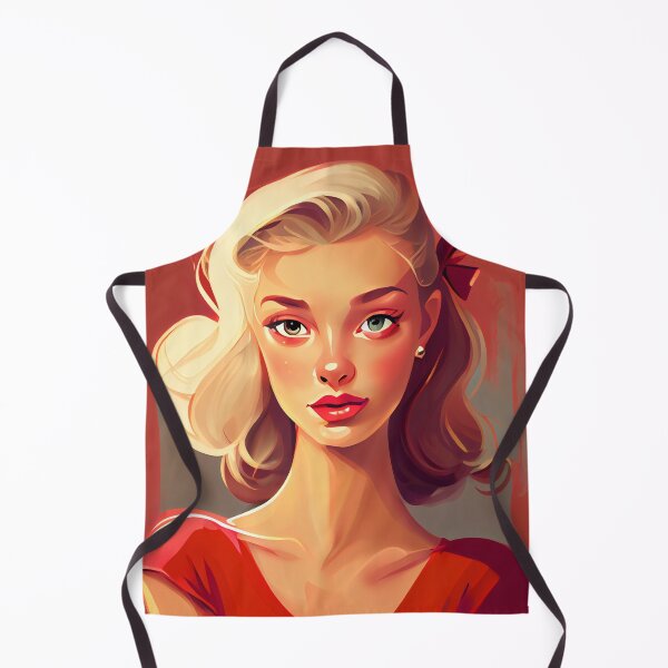 Aperçu de l'œuvre Flat Cartoon of Beautiful Blond Character Digital Painting créée et vendue par CodeAndColors.