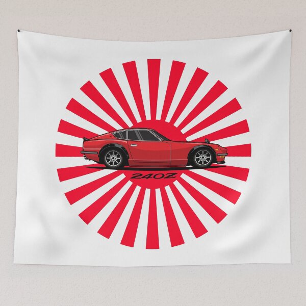 Item preview, Red Datsun 240 z Japanese Sun designed and sold by blackdogshop.