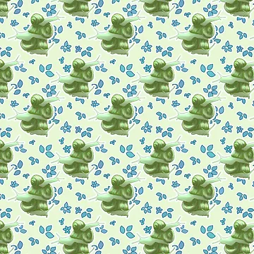 Artwork thumbnail, Snail Stack Green by Kirin-Riki