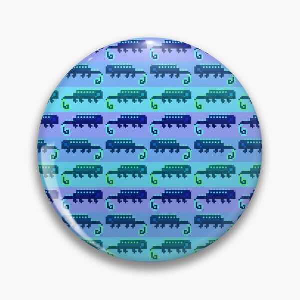 Item preview, Little Blue Pixel Lizards designed and sold by rin3d .