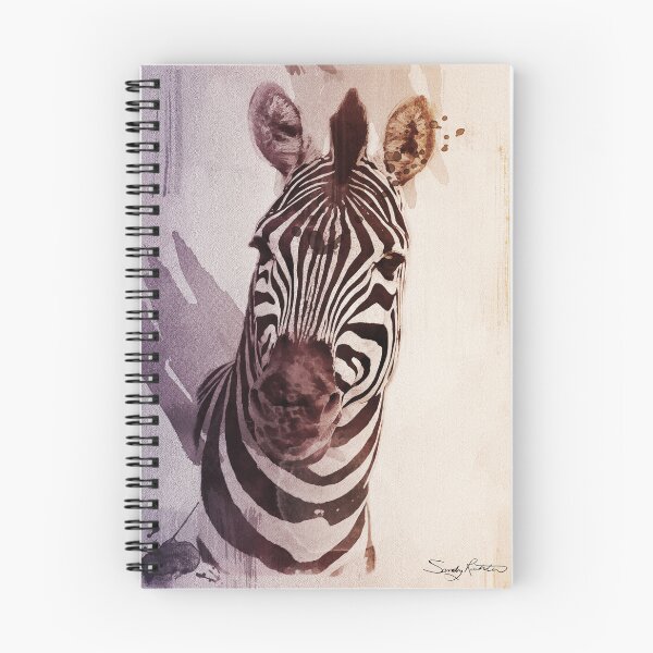 Item preview, Abstract Watercolour Zebra Art in Lavender, Brown & Black  designed and sold by Sandy Richter.