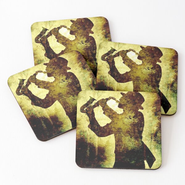 Item preview, Saxophone Retro Metallic Gold Silhouette  designed and sold by Soy-el-Soil.