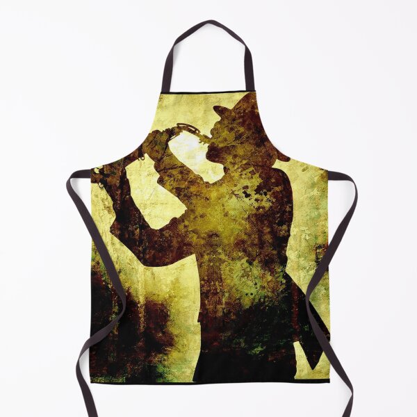 Item preview, Saxophone Retro Metallic Gold Silhouette designed and sold by Soy-el-Soil.
