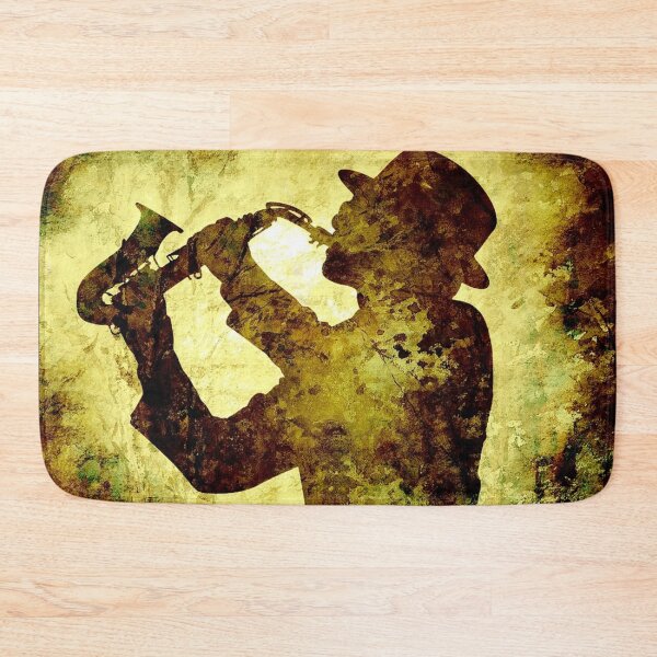 Item preview, Saxophone Retro Metallic Gold Silhouette  designed and sold by Soy-el-Soil.