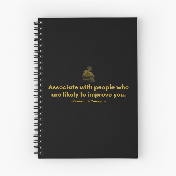 Item preview, Associate with people who are likely to improve you. | Quotes from Seneca | Motivational Quote designed and sold by Philosopherous.