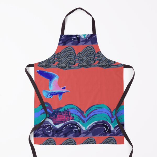 Item preview, Ocean Fishing with Peach Background - Collage Animation designed and sold by jolabrese.