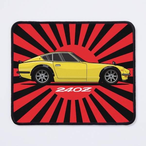 Item preview, Yellow Datsun 240 z Japanese Sun designed and sold by blackdogshop.