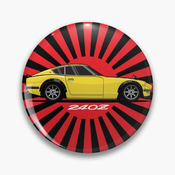 Item preview, Yellow Datsun 240 z Japanese Sun designed and sold by blackdogshop.
