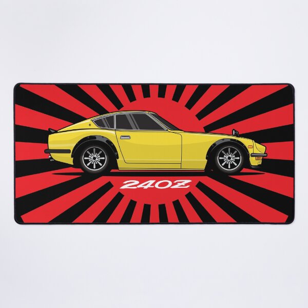 Item preview, Yellow Datsun 240 z Japanese Sun designed and sold by blackdogshop.