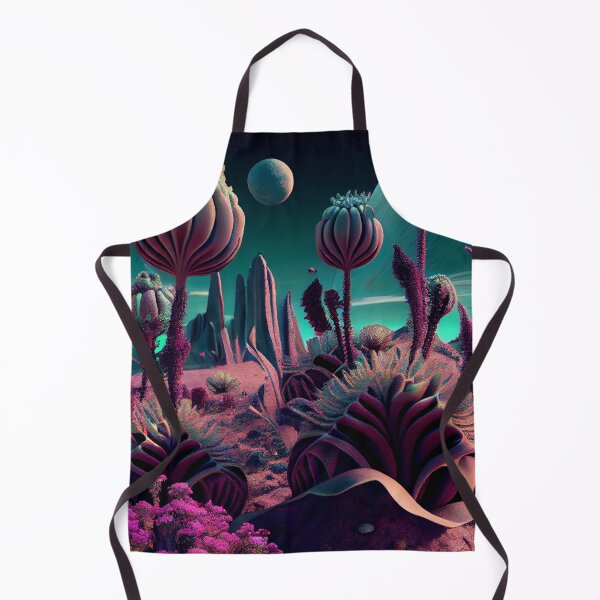 Artikelvorschau, Beautiful Alien Planet Flora Landscape Digital Painting entworfen und verkauft von CodeAndColors.