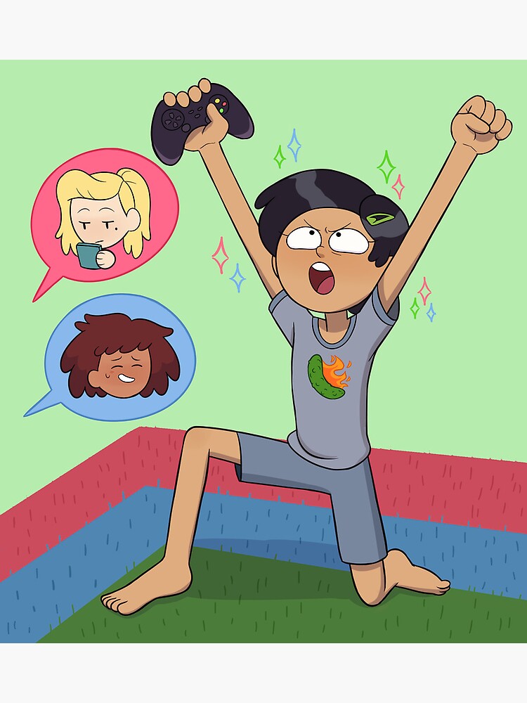 Marcy Wu playing video games Amphibia Photographic Print