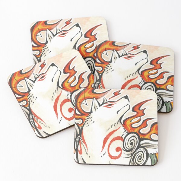 Item preview, Okami Amaterasu Wolf Spirit Japanese Sun God designed and sold by kawaiicrossing.