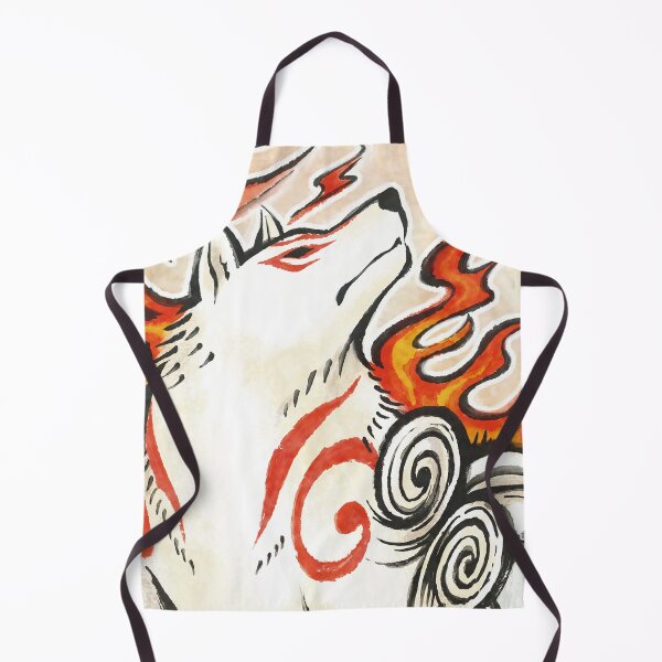 Item preview, Okami Amaterasu Wolf Spirit Japanese Sun God designed and sold by kawaiicrossing.