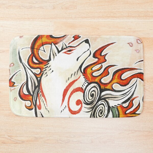 Item preview, Okami Amaterasu Wolf Spirit Japanese Sun God designed and sold by kawaiicrossing.