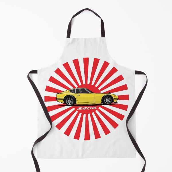 Item preview, Yellow Datsun 240 z Japanese Sun On white designed and sold by blackdogshop.