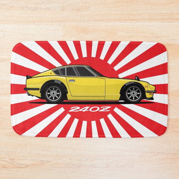 Item preview, Yellow Datsun 240 z Japanese Sun On white designed and sold by blackdogshop.