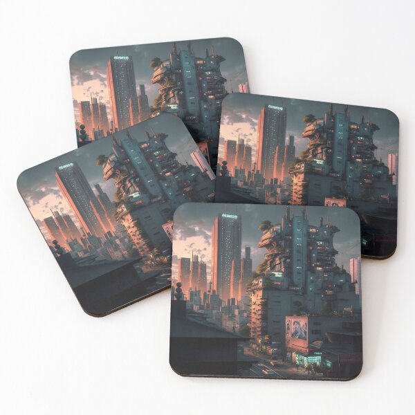 Item preview, Organic Futuristic Cityscape designed and sold by Foodcolored.