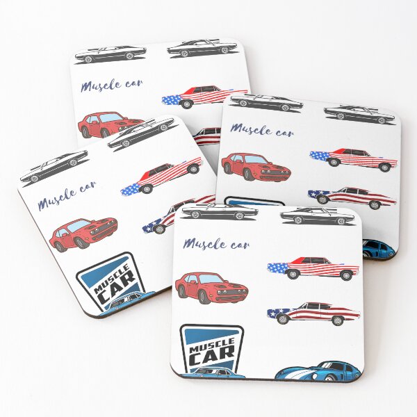 Item preview, Muscle Car US Flag- pack designed and sold by ZoesAttic.