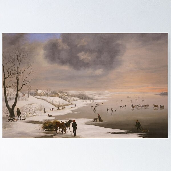 Item preview, Winter Landscape With Brabrand Church designed and sold by tomorrowsart.