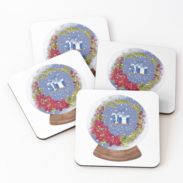 Item preview, Snow Globe Bundle of Christmas Presents on the Sled 4 designed and sold by TasimaDesign.