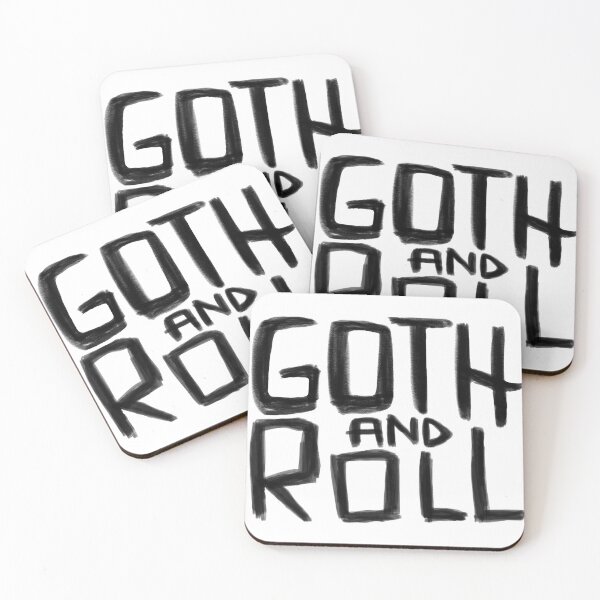 Item preview, Goth Pun, Goth and Roll, Goth Quote designed and sold by badlydrawnbabe.