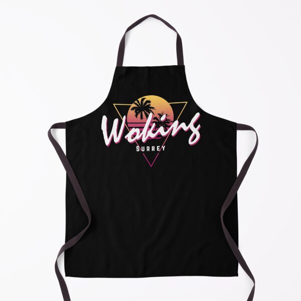 Item preview, Funny 80s Retro Sunset 'Woking' Surrey designed and sold by dinosareforever.