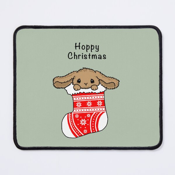 Item preview, Hoppy Christmas. Bunny in stocking designed and sold by Scat the cat.