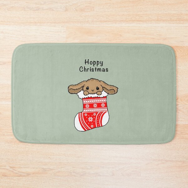 Item preview, Hoppy Christmas. Bunny in stocking designed and sold by Scat the cat.