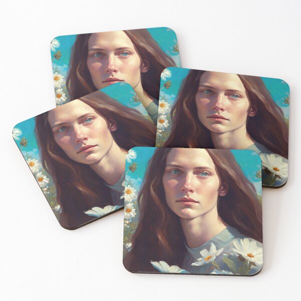 Item preview, Serene Woman in a Field of Flowers designed and sold by Red-Alien.