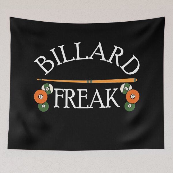 Artikelvorschau, Billard Freak Sport Hobby Design mit Billard Kugeln und Billard Queue entworfen und verkauft von ReneMM.