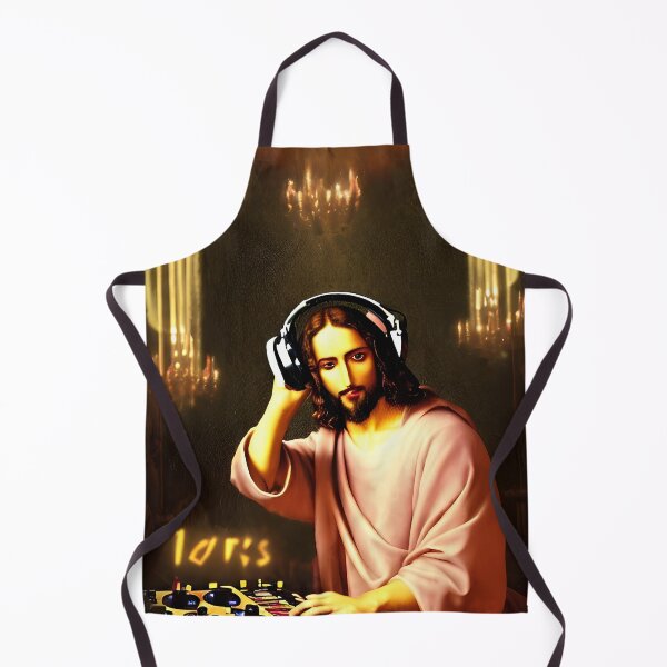 Item preview, JESUS DJ SPINS! designed and sold by DangerRabbit.