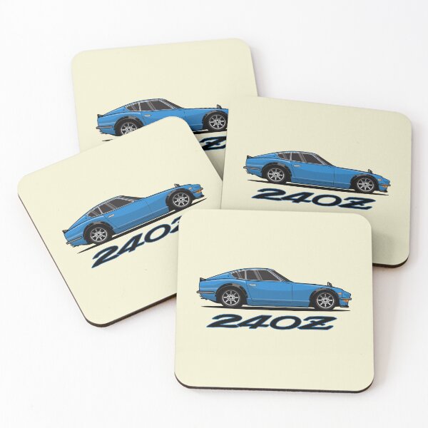 Item preview, Blue Datsun 240 Z Illustration designed and sold by blackdogshop.