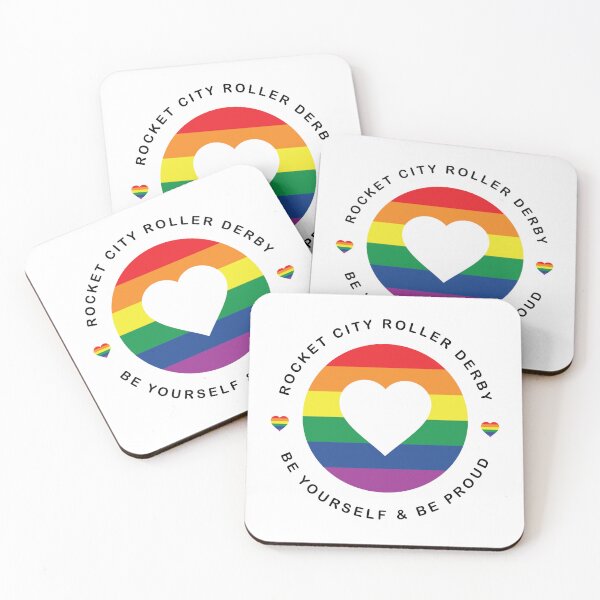 Item preview, Pride Heart. Be Yourself & Be Proud designed and sold by Rocket City Roller Derby.