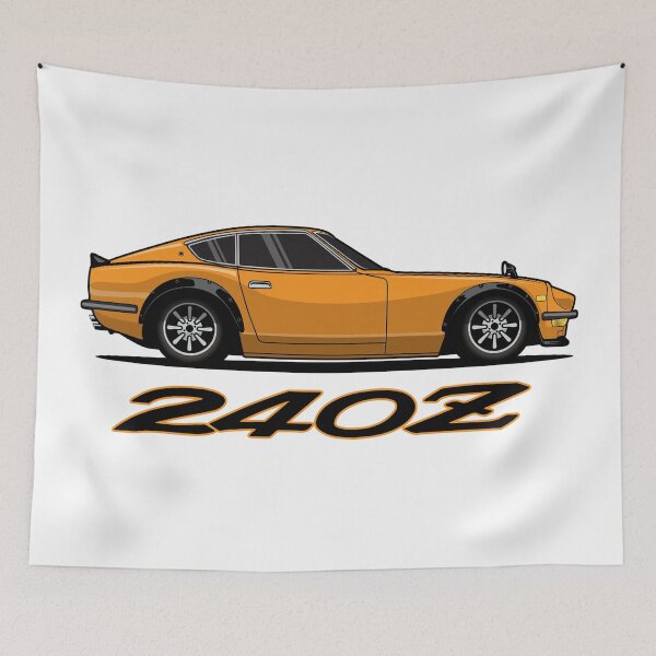 Item preview, Orange Datsun 240 Z Illustration designed and sold by blackdogshop.