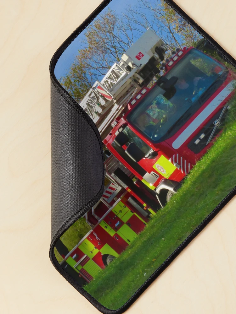 Thumbnail 2 of 5, Mouse Pad, Fire engine designed and sold by Ribster13.