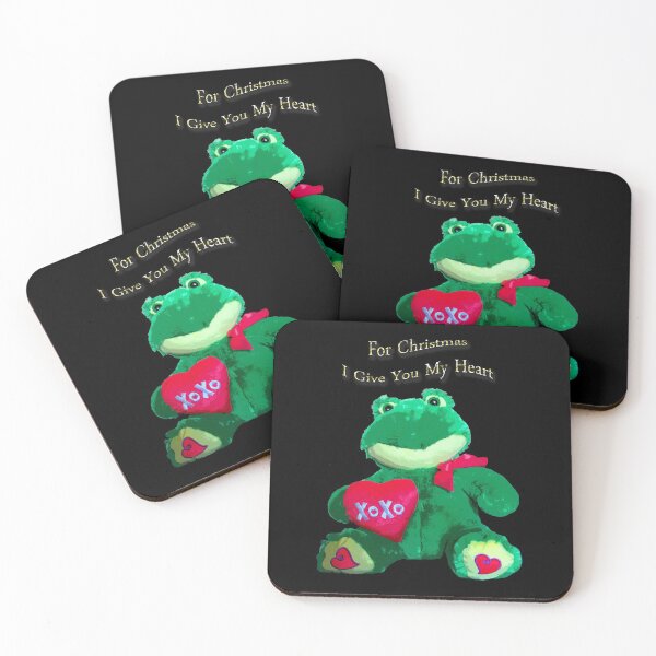 Item preview, Christmas frog with red heart designed and sold by Astralia.