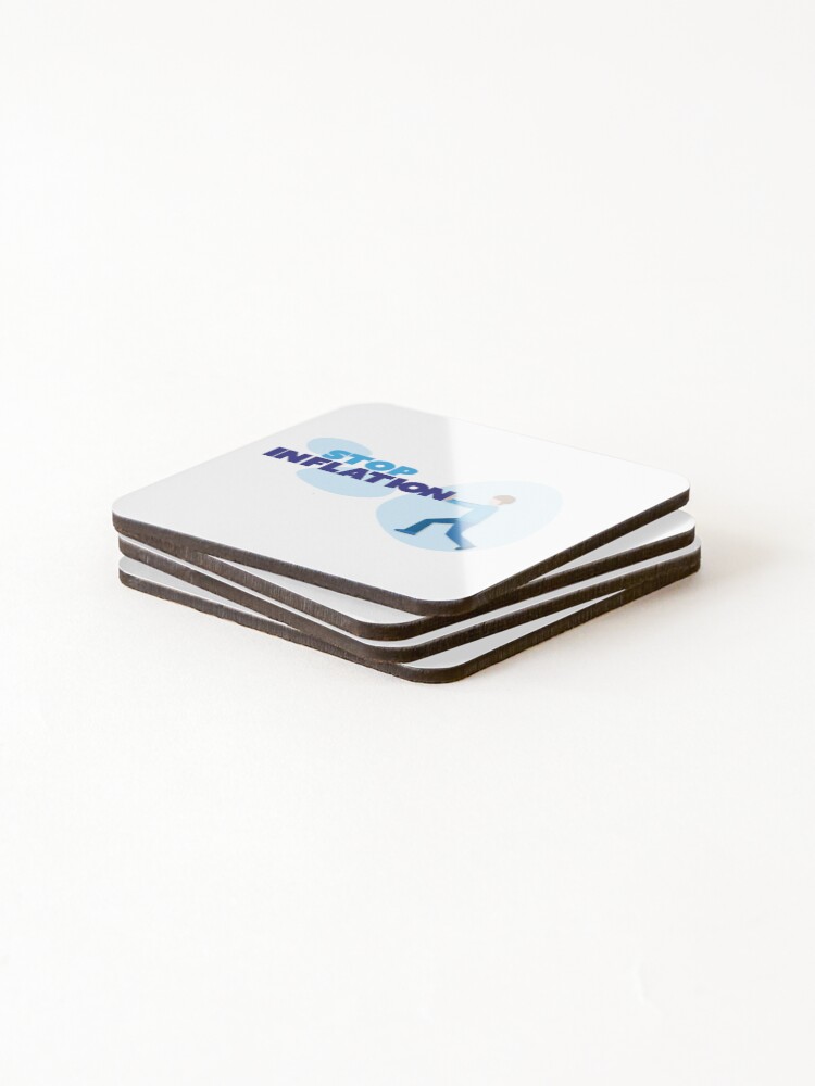 Thumbnail 4 of 5, Coasters (Set of 4), Stop Inflation designed and sold by How67.