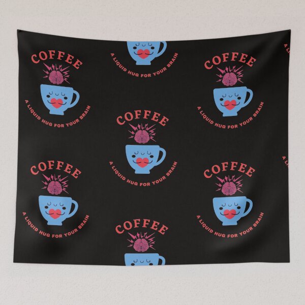 Item preview, Coffee is a liquid hug for your brain  designed and sold by QUALITY-ZONE.