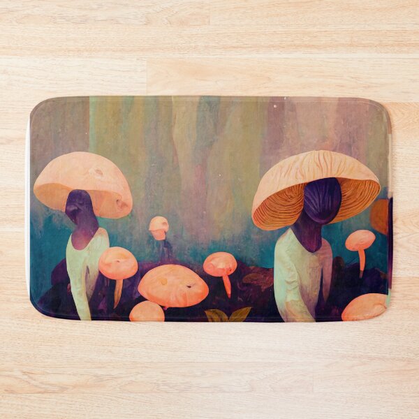 Item preview, Mushroom art pattern designed and sold by badbug.