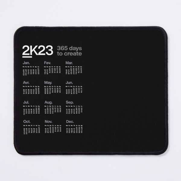 Item preview, 2K23 - 365 days to create - 2023 Calendar - dark version designed and sold by Sub88 Studio.