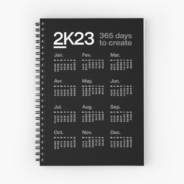 Item preview, 2K23 - 365 days to create - 2023 Calendar - dark version  designed and sold by Sub88 Studio.