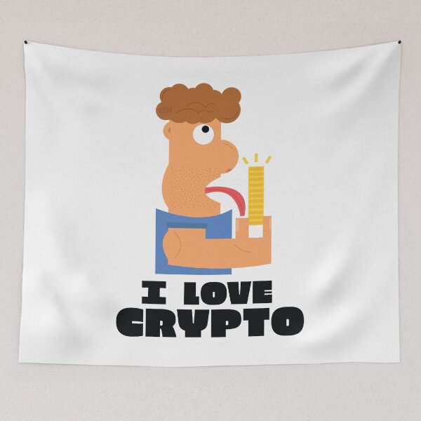 Item preview, I lick crypto I love cryptocurreny meme alt coin funny art design doge shib elon designed and sold by doseofwin.
