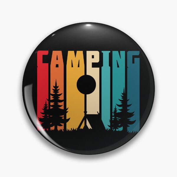 Item preview, Camping Retro Silhouette - Vintage Camping  designed and sold by molamode.