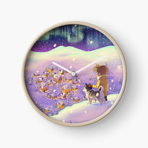 Christmas Aurora Borealis Reloj