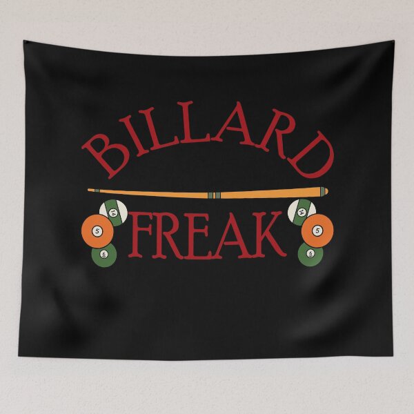 Artikelvorschau, Billard Freak Sport Hobby Design mit Billard Kugeln und Billard Queue entworfen und verkauft von ReneMM.