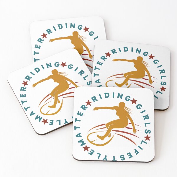 Item preview, Riding Girls-Surfing designed and sold by surfcrowd.