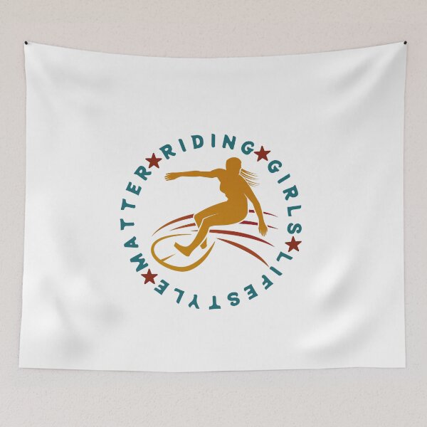 Item preview, Riding Girls-Surfing designed and sold by surfcrowd.