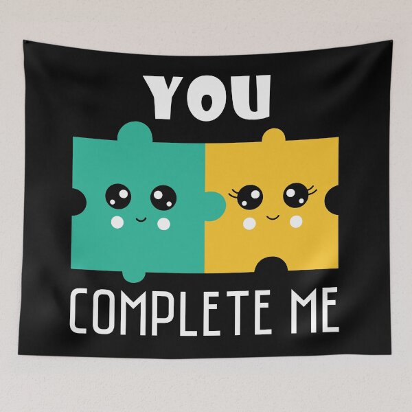 Item preview, You Complete Me Kawaii Smiling Faces designed and sold by Hic21.