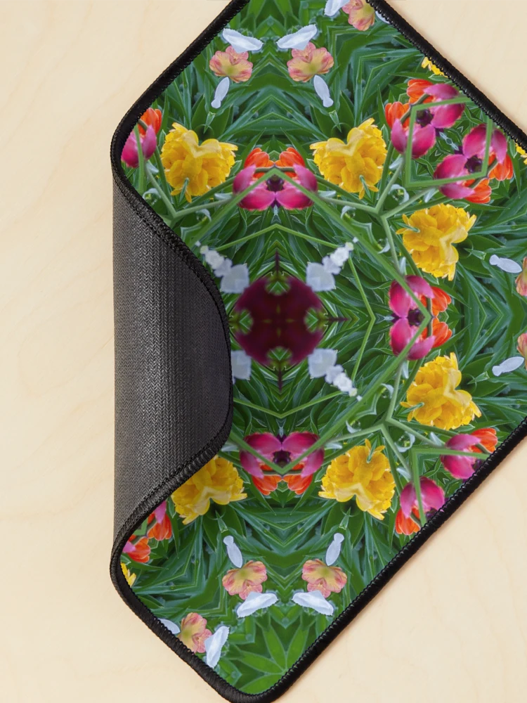 Thumbnail 2 of 5, Mouse Pad, Spring colors pattern Spring pattern designed and sold by Tschousef.
