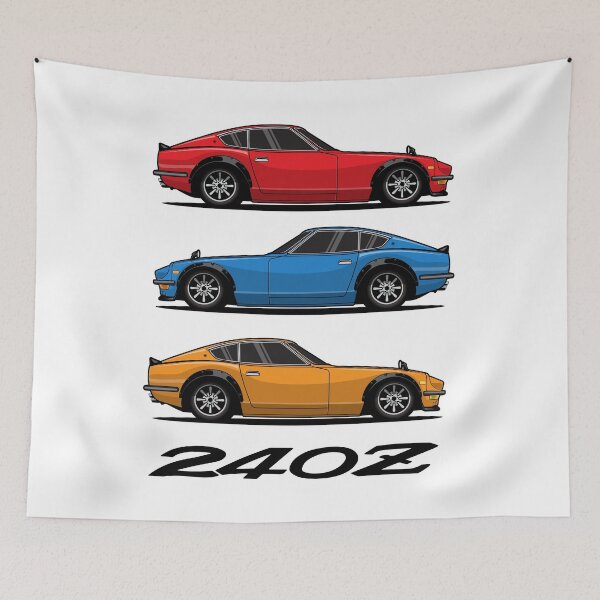 Item preview, Color Stack Datsun 240 Z Illustration designed and sold by blackdogshop.